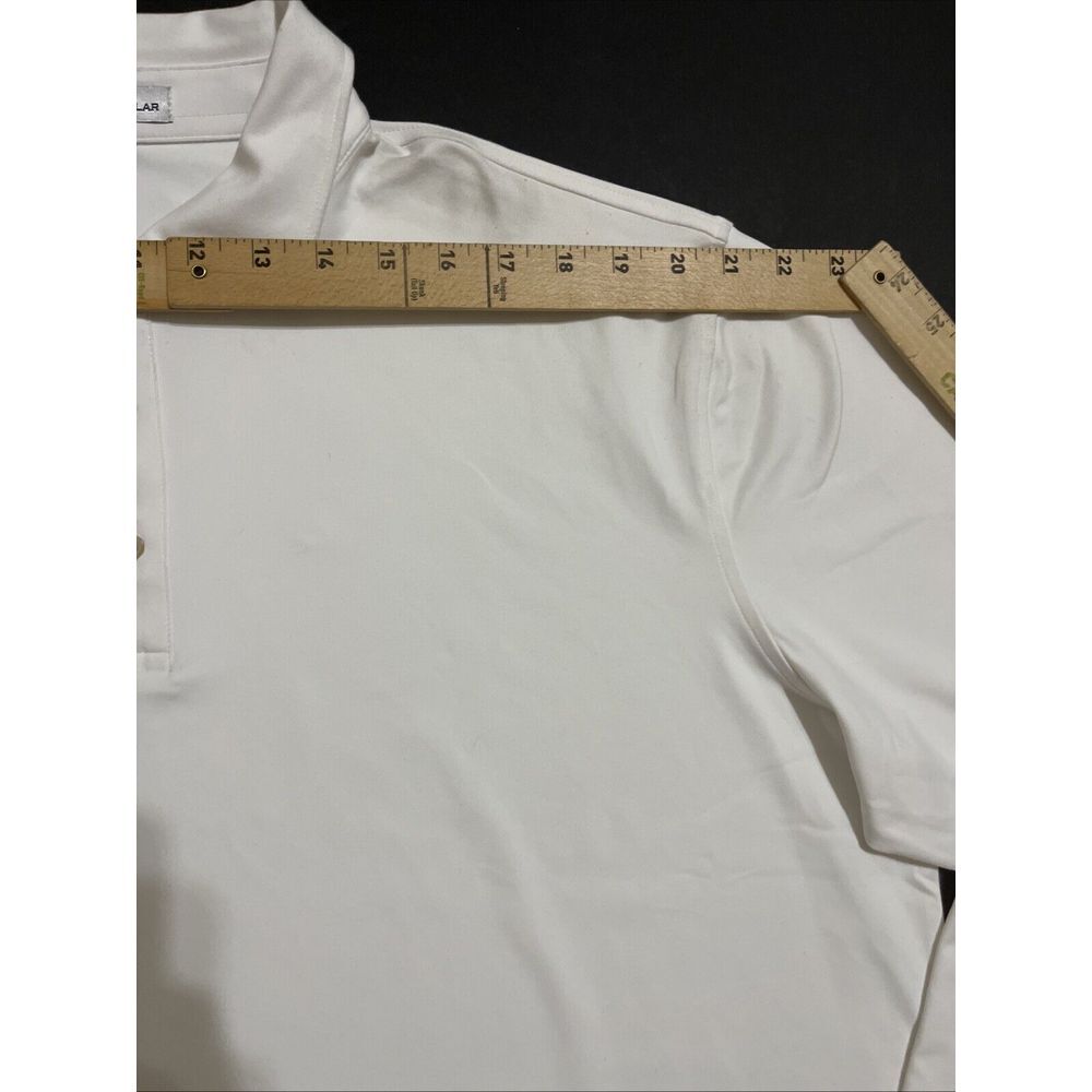 Peter Millar Men's Lyons Performance Jersey Sport White Long-Sleeve Polo Sz XXL - Picture 6 of 13